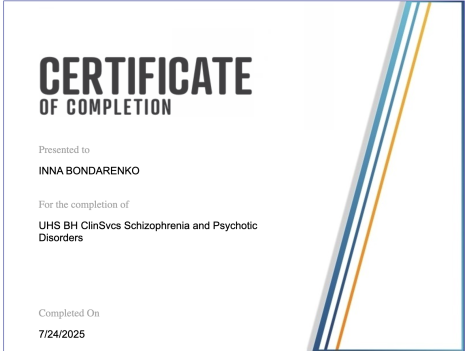 UHS Schiz and psy disoders